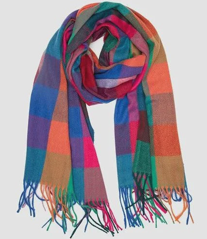 Colourful Checked Scarf