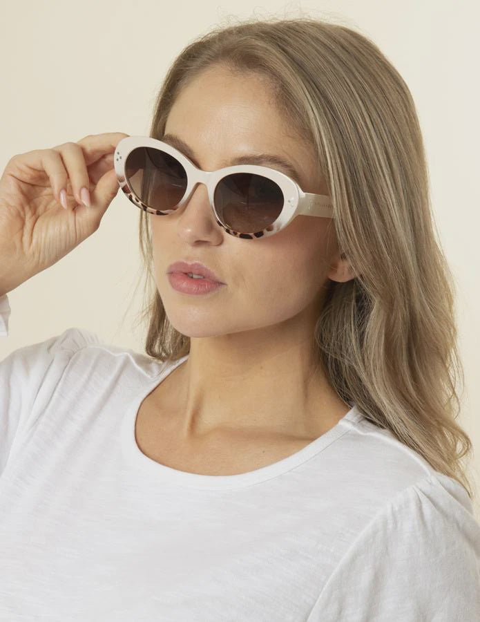 Ruby beige brown sunglasses