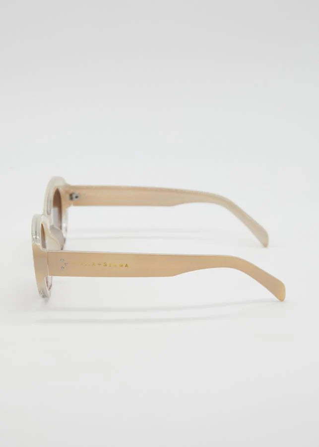 Ruby beige brown sunglasses