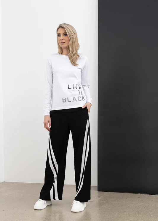 Live in Black Tee LS