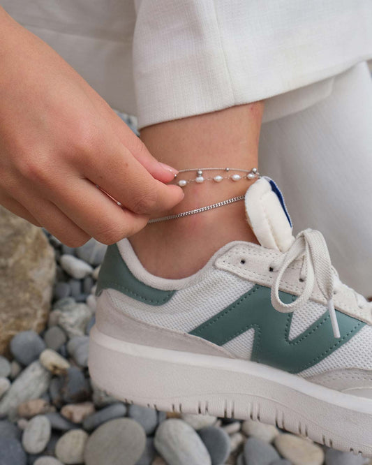 Anklet, with small pearls