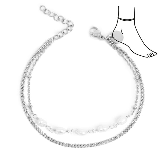 Anklet, with small pearls