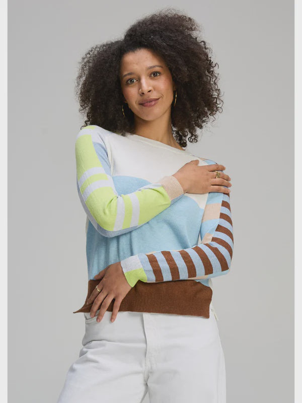 Colour block jumper