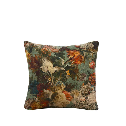 Sari printed cushion - Untamed Floral