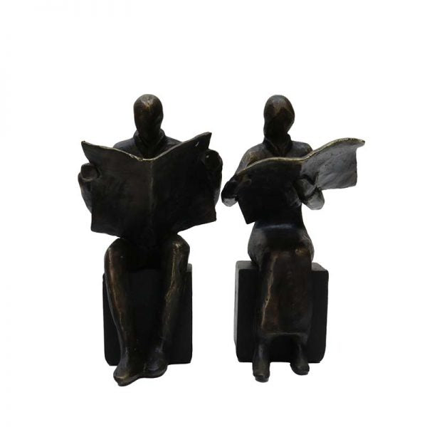 Bookend people, black