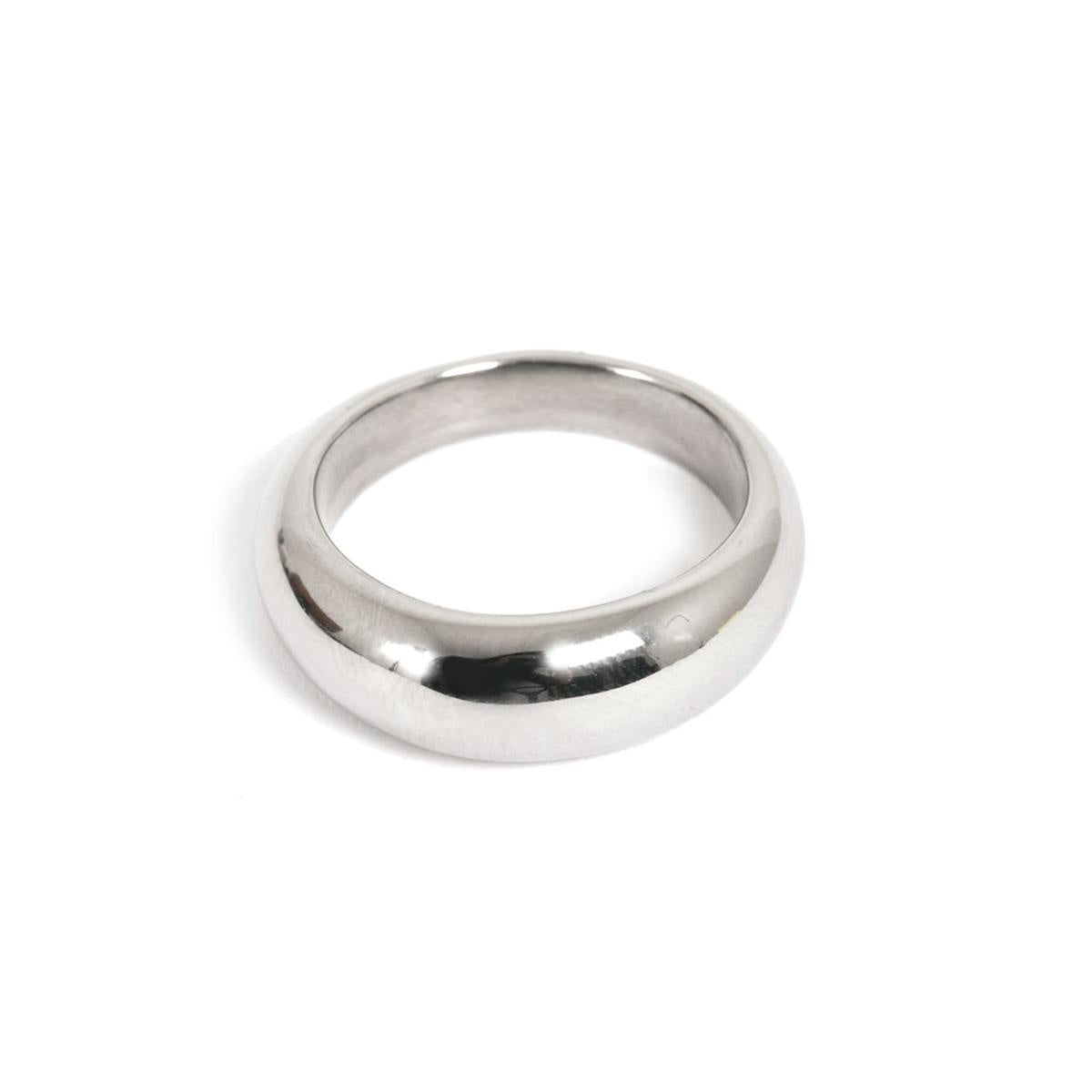 Ring, pure steel, chunky